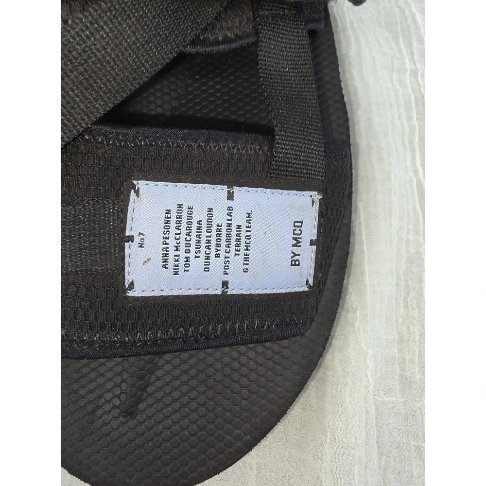 MCQ Breathe BR-7 Logo-Appliquéd Mesh and Foam Sandals - Black Size 46 US 12